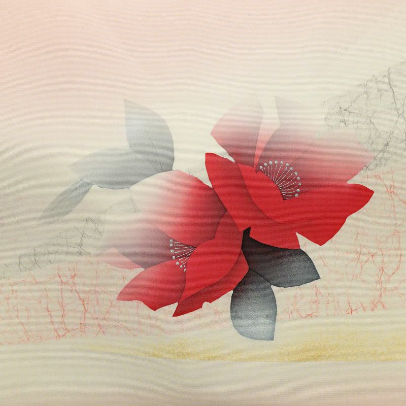 名古屋帯 太鼓柄 正絹 花柄 名古屋仕立て なごや帯 リサイクル帯 帯 銀彩 シンプル ピンク_画像2