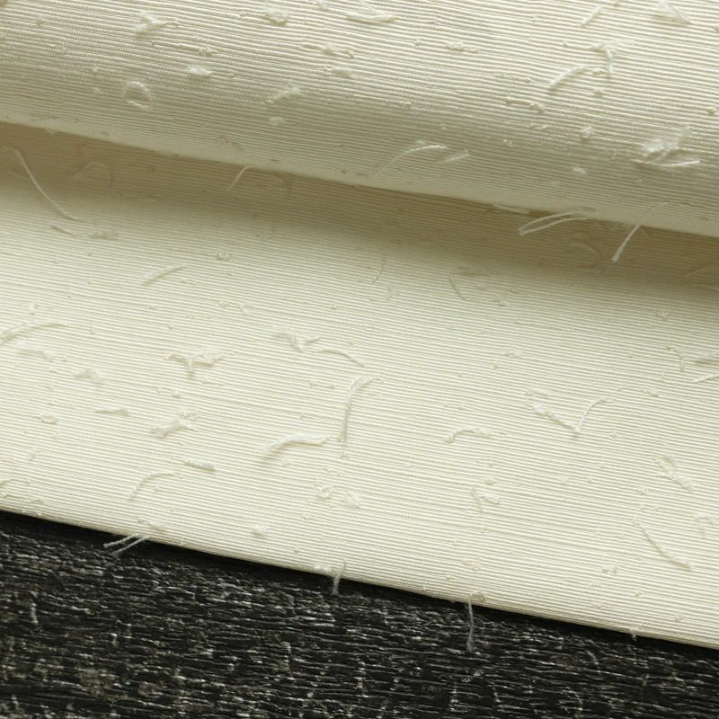 名古屋帯 髭紬 太鼓柄 良品 落款入り 正絹 風景柄 名古屋仕立て なごや帯 リサイクル帯 帯 白_画像8