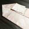名古屋帯 六通柄 良品 正絹 古典柄 名古屋仕立て なごや帯 リサイクル帯 帯 箔 扇子 ピンク_画像19