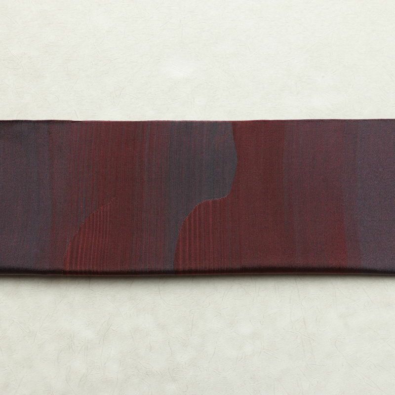 袋帯 太鼓柄 一般用 正絹 幾何学柄・抽象柄 リサイクル帯 帯 紫・藤色_画像15