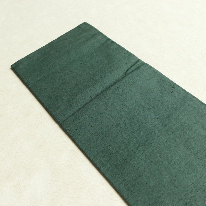 名古屋帯 太鼓柄 正絹 風景柄 名古屋仕立て なごや帯 リサイクル帯 帯 シンプル 緑・うぐいす色_画像16