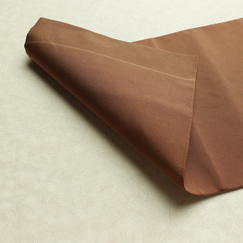 名古屋帯 太鼓柄 正絹 木の葉・植物柄 松葉仕立て なごや帯 リサイクル帯 帯 松葉 シンプル 茶_画像9