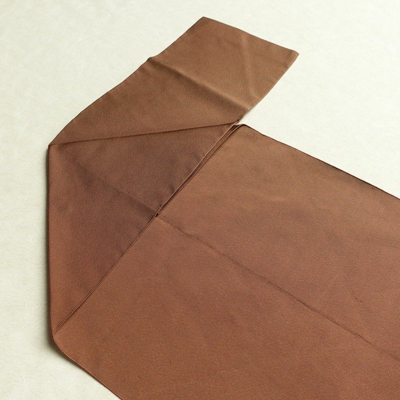 名古屋帯 太鼓柄 正絹 木の葉・植物柄 松葉仕立て なごや帯 リサイクル帯 帯 松葉 シンプル 茶_画像15