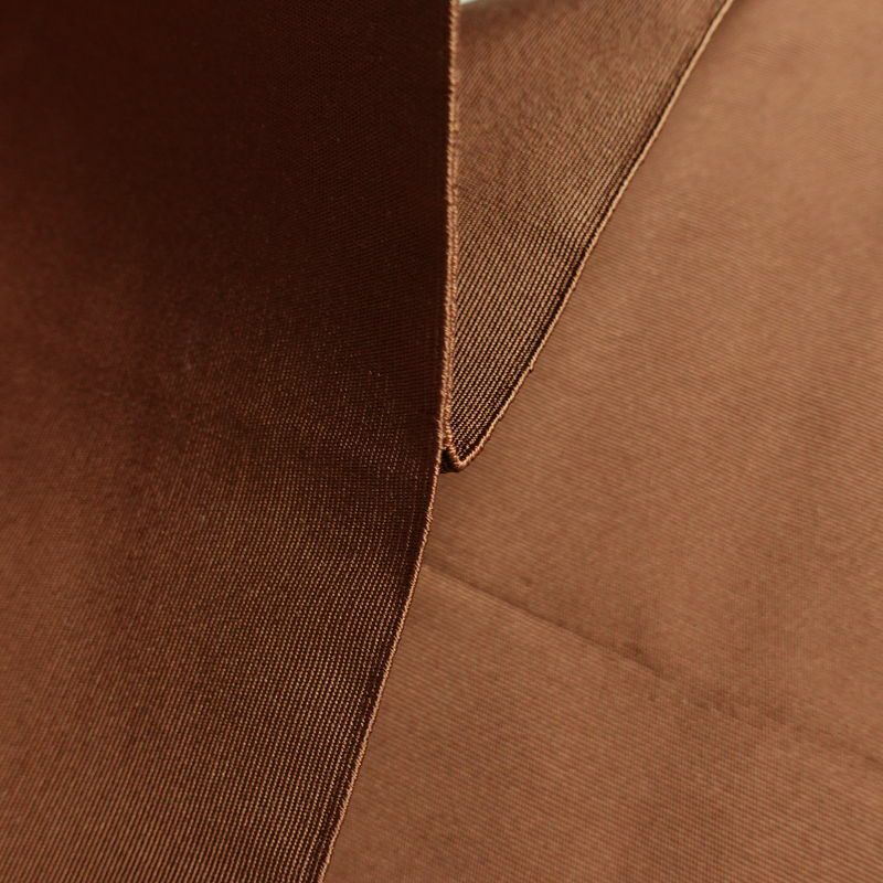 名古屋帯 太鼓柄 正絹 木の葉・植物柄 松葉仕立て なごや帯 リサイクル帯 帯 松葉 シンプル 茶_画像16