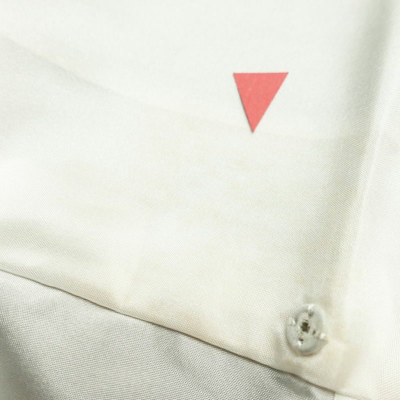 結城紬 紬 草木染 本場真綿絢結城紬 良品 証紙あり しつけ糸付き 正絹 麻の葉柄 袷仕立て 身丈161cm 裄丈66cm リサイクル着物 着物 緑・うぐいす色_画像18