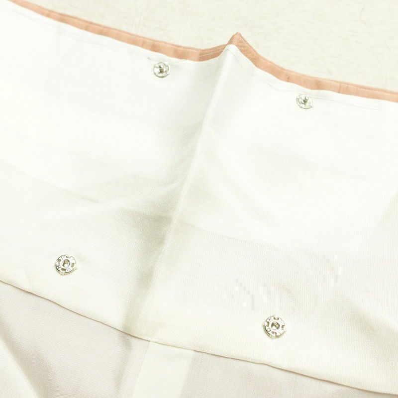 付け下げ 本加賀友禅 畠山登 美品 落款入り しつけ糸付き 正絹 木の葉・植物柄 袷仕立て 身丈168.5cm 裄丈68.5cm リサイクル着物 着物 付下 紬地 ピンクベージュ ピンク_画像21