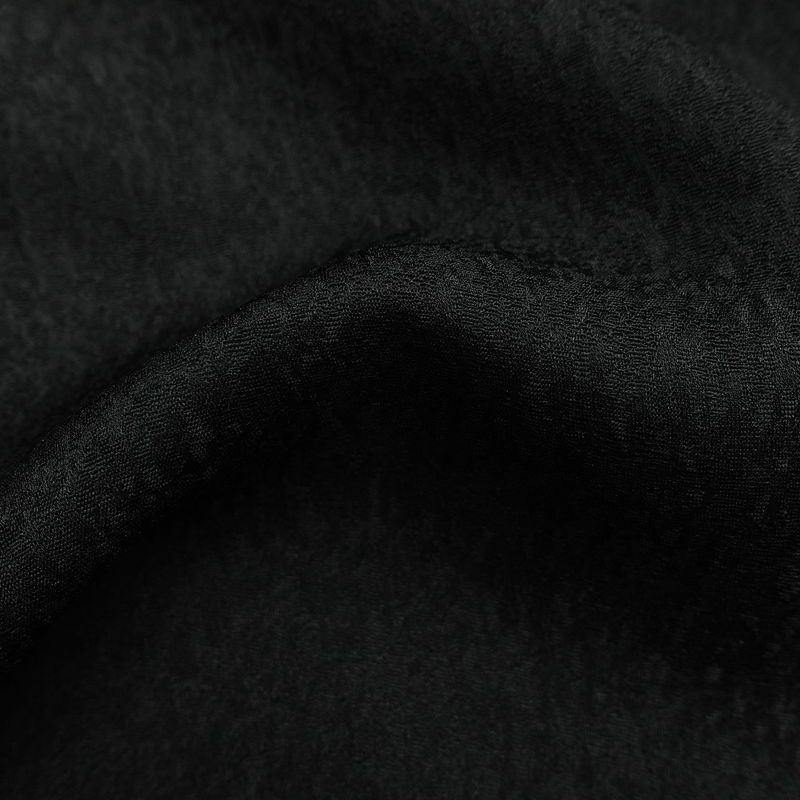 付け下げ 美品 しつけ糸付き 正絹 木の葉・植物柄 袷仕立て 身丈164cm 裄丈64.5cm リサイクル着物 着物 パーティー フォーマル モダン イチョウ 紅葉 黒_画像21