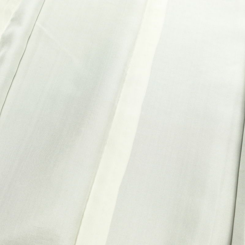 紬 良品 しつけ糸付き 正絹 幾何学柄・抽象柄 袷仕立て 身丈168cm 裄丈67cm リサイクル着物 着物 モダン 青・紺_画像16