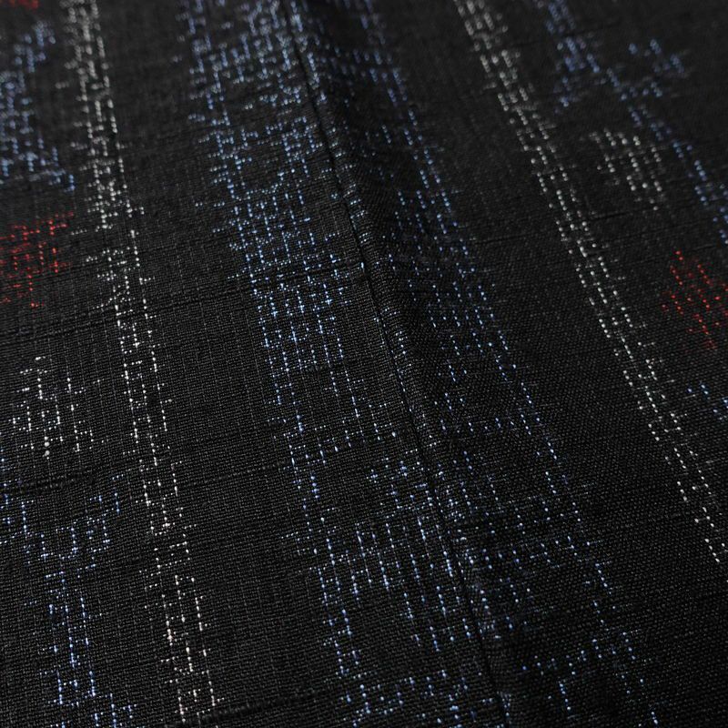 結城玉紬 紬 結城紬 良品 証紙あり 真綿手紡糸 しつけ糸付き 正絹 縞柄・線柄 袷仕立て 身丈153cm 裄丈63.5cm リサイクル着物 着物 青・紺_画像10