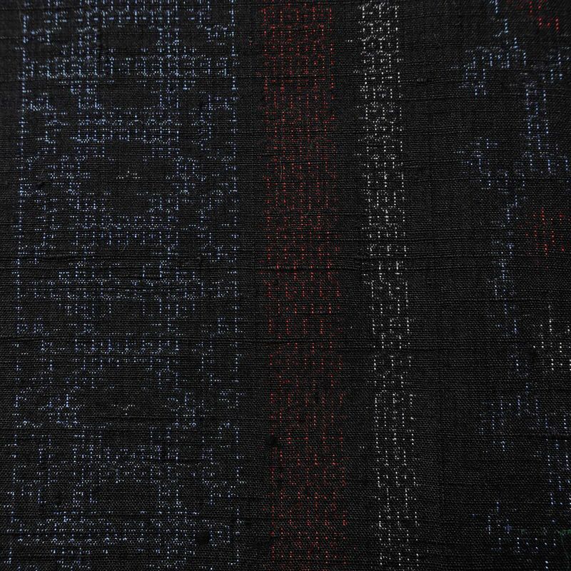 結城玉紬 紬 結城紬 良品 証紙あり 真綿手紡糸 しつけ糸付き 正絹 縞柄・線柄 袷仕立て 身丈153cm 裄丈63.5cm リサイクル着物 着物 青・紺_画像11