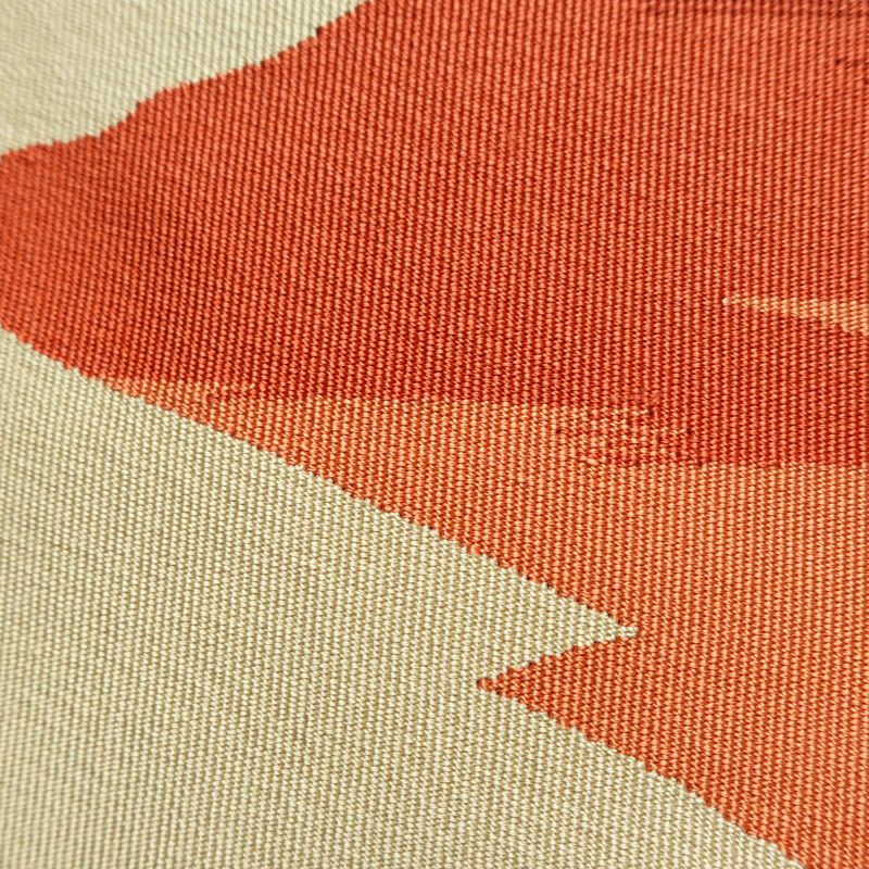 名古屋帯 太鼓柄 美品 正絹 古典柄 松葉仕立て なごや帯 リサイクル帯 帯 シンプル ベージュ_画像6