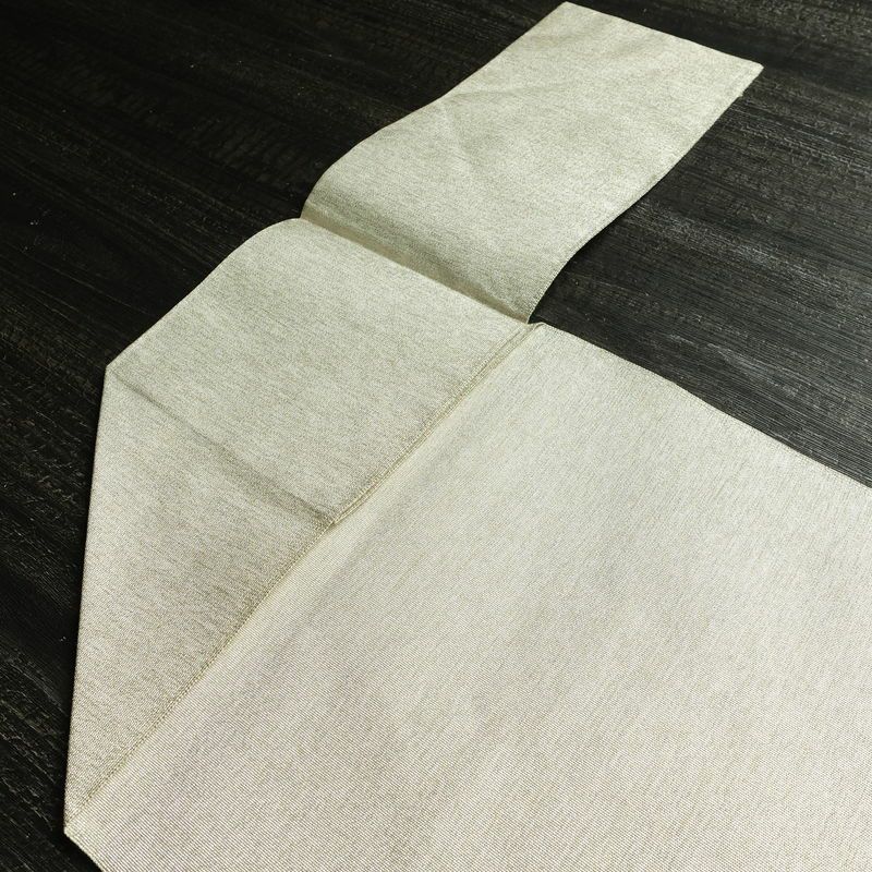 名古屋帯 太鼓柄 良品 つづれ織 正絹 幾何学柄・抽象柄 松葉仕立て なごや帯 リサイクル帯 帯 金・銀_画像16