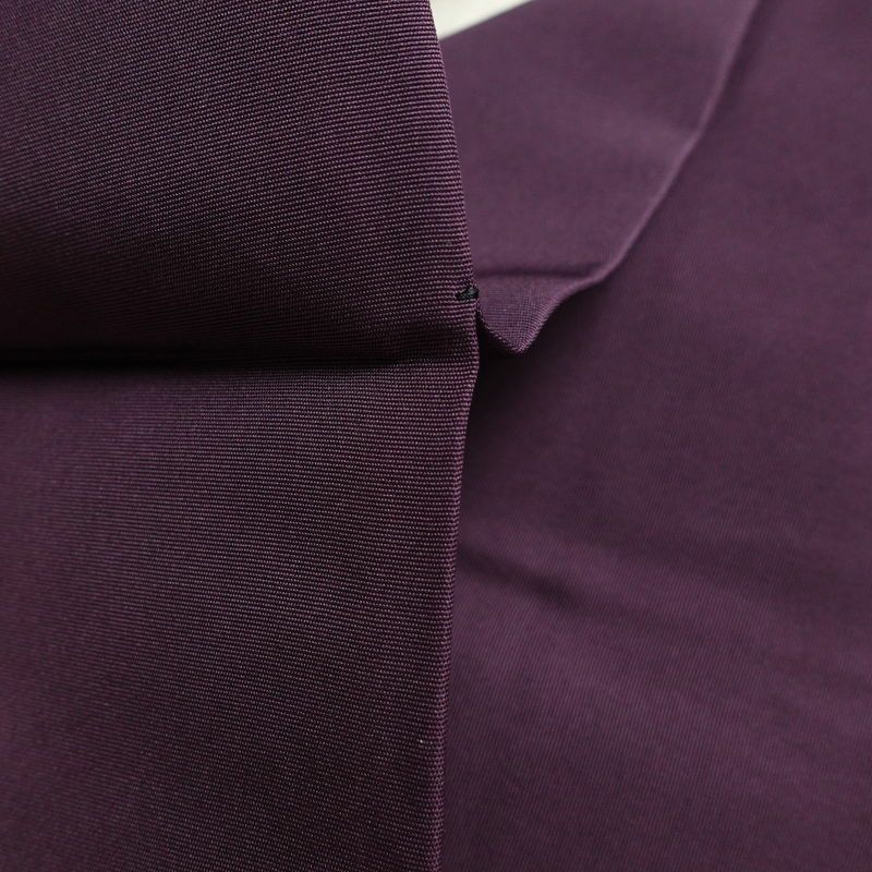 名古屋帯 太鼓柄 正絹 木の葉・植物柄 名古屋仕立て なごや帯 リサイクル帯 帯 金彩 紫・藤色_画像20