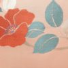 名古屋帯 六通柄 良品 正絹 花柄 名古屋仕立て なごや帯 リサイクル帯 帯 箔 ピンク_画像4