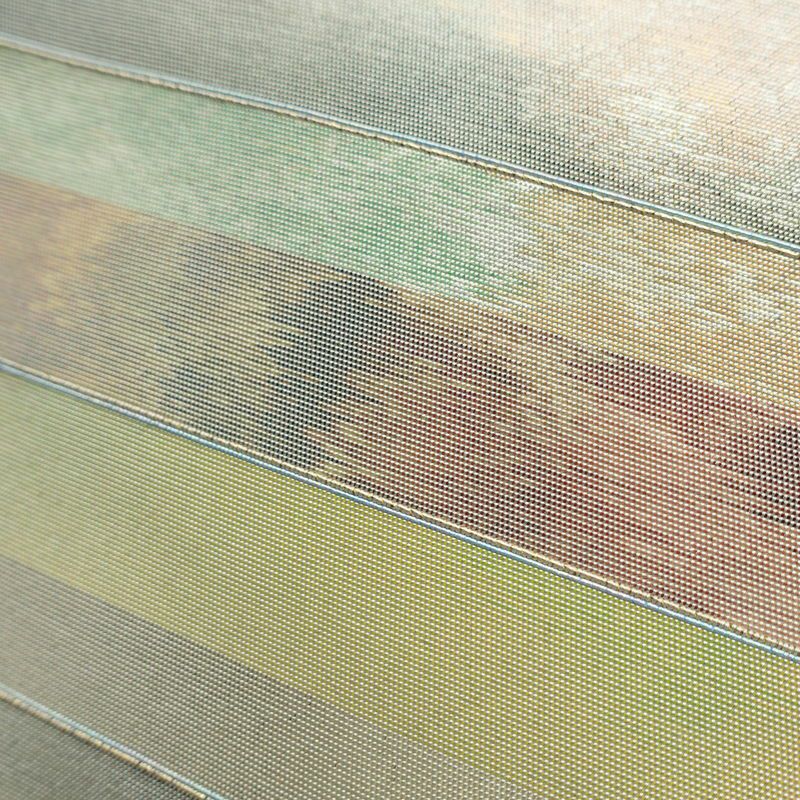 名古屋帯 太鼓柄 正絹 縞柄・線柄 名古屋仕立て なごや帯 リサイクル帯 帯 グレー_画像6