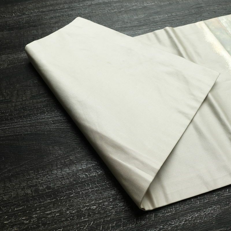 名古屋帯 太鼓柄 正絹 縞柄・線柄 名古屋仕立て なごや帯 リサイクル帯 帯 グレー_画像11