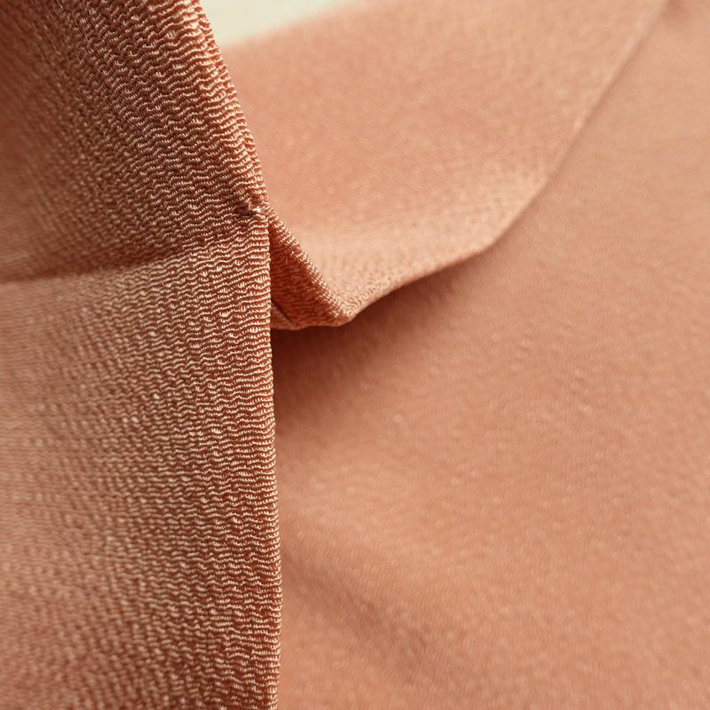 名古屋帯 太鼓柄 良品 縮緬 正絹 風景柄 名古屋仕立て なごや帯 リサイクル帯 帯 シンプル ピンク_画像21