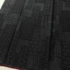 紬 美品 しつけ糸付き 正絹 古典柄 袷仕立て 身丈156.5cm 裄丈63cm リサイクル着物 着物 洒落 黒_画像4