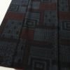 紬 正絹 幾何学柄・抽象柄 袷仕立て 身丈157.5cm 裄丈65cm リサイクル着物 着物 青・紺_画像4