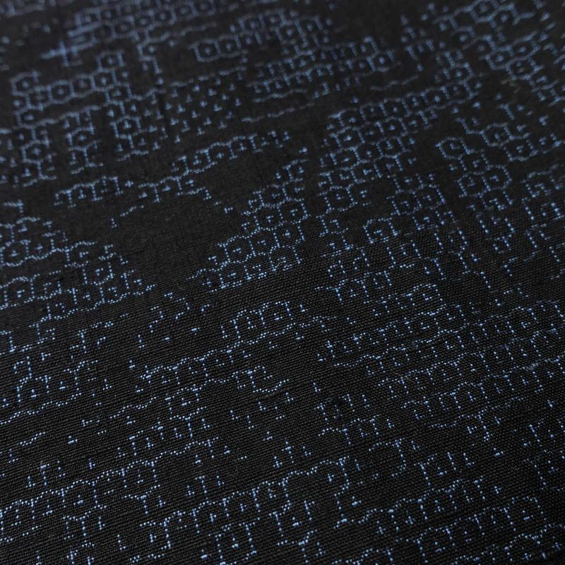 紬 良品 正絹 古典柄 袷仕立て 身丈162.5cm 裄丈63.5cm リサイクル着物 着物 青・紺_画像8