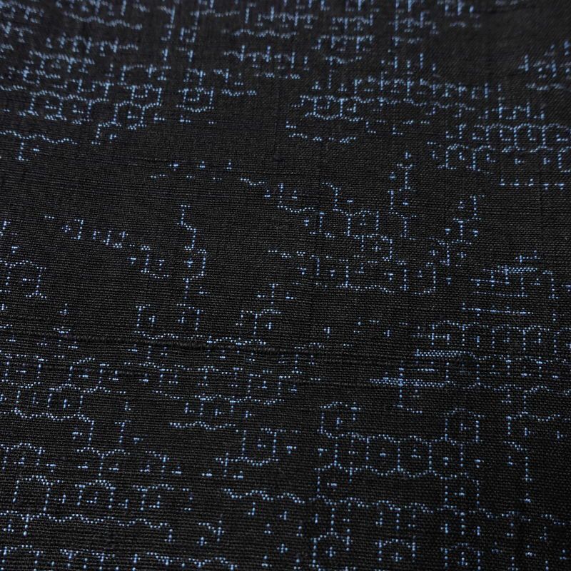 紬 良品 正絹 古典柄 袷仕立て 身丈162.5cm 裄丈63.5cm リサイクル着物 着物 青・紺_画像9