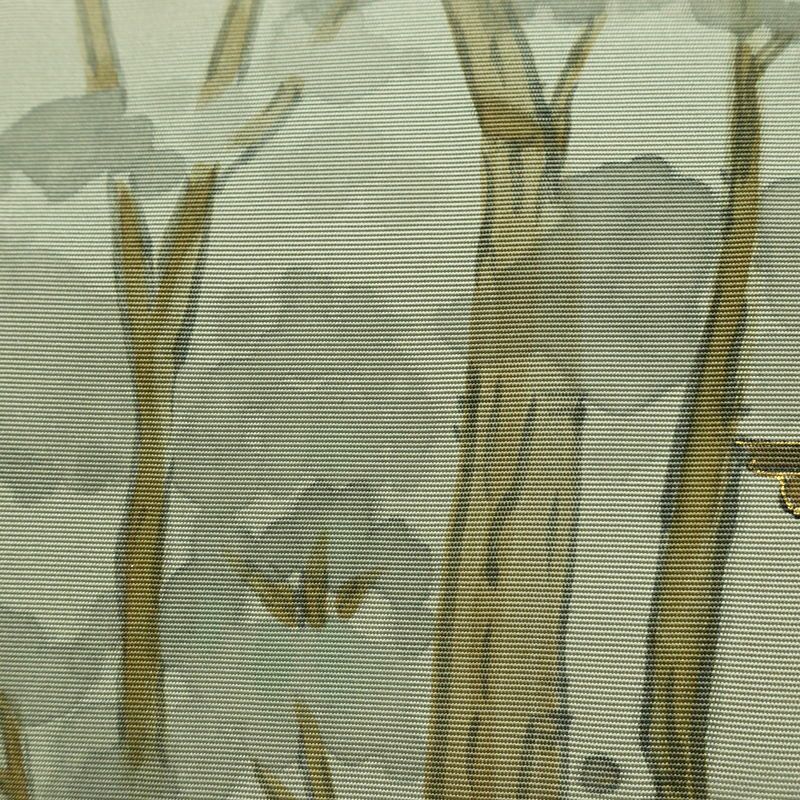 名古屋帯 太鼓柄 正絹 風景柄 名古屋仕立て なごや帯 リサイクル帯 帯 金彩 シンプル 緑・うぐいす色_画像6