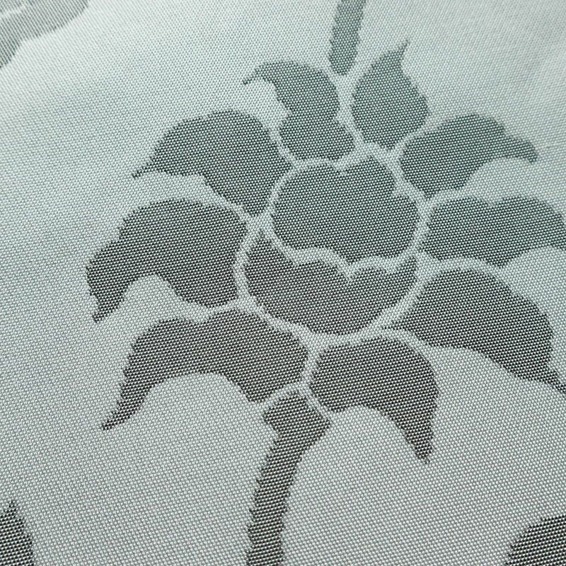 名古屋帯 六通柄 良品 正絹 花柄 名古屋仕立て なごや帯 リサイクル帯 帯 ブルーグレー グレー_画像3