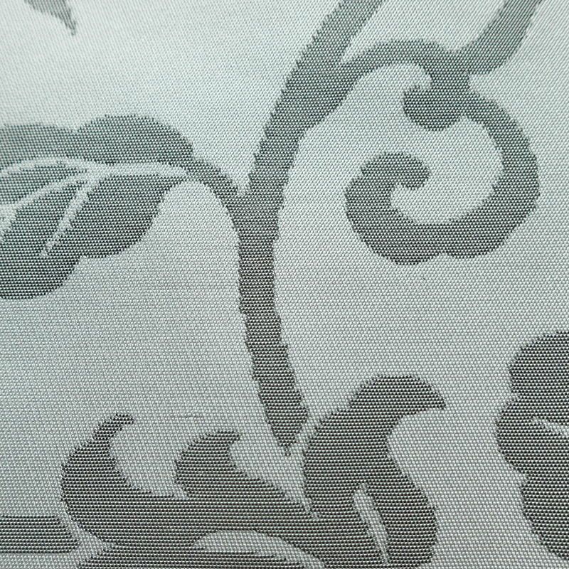 名古屋帯 六通柄 良品 正絹 花柄 名古屋仕立て なごや帯 リサイクル帯 帯 ブルーグレー グレー_画像4