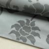 名古屋帯 六通柄 良品 正絹 花柄 名古屋仕立て なごや帯 リサイクル帯 帯 ブルーグレー グレー_画像7