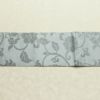 名古屋帯 六通柄 良品 正絹 花柄 名古屋仕立て なごや帯 リサイクル帯 帯 ブルーグレー グレー_画像13