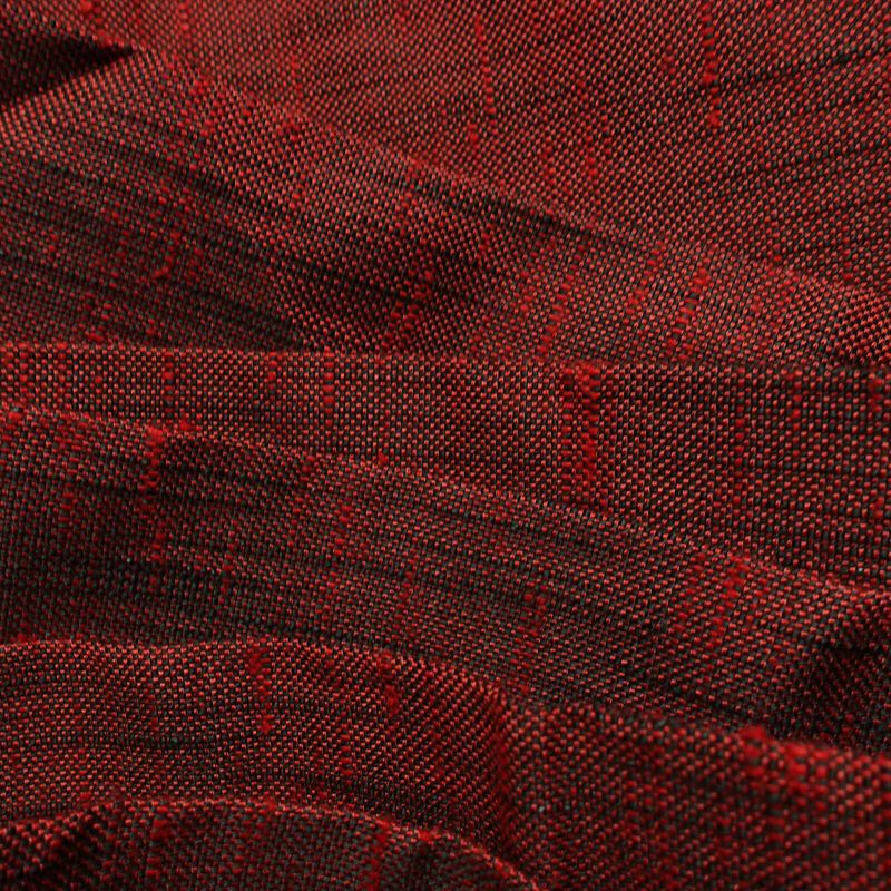 名古屋帯 六通柄 美品 正絹 花柄 名古屋仕立て なごや帯 リサイクル帯 帯 シンプル 小豆・エンジ_画像18