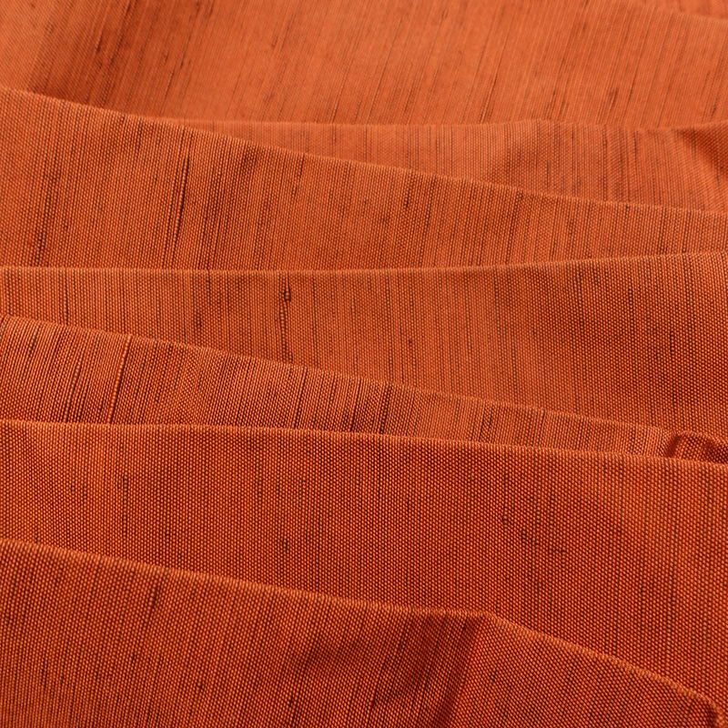 名古屋帯 太鼓柄 正絹 木の葉・植物柄 名古屋仕立て なごや帯 リサイクル帯 帯 モダン シンプル 洒落 橙_画像17