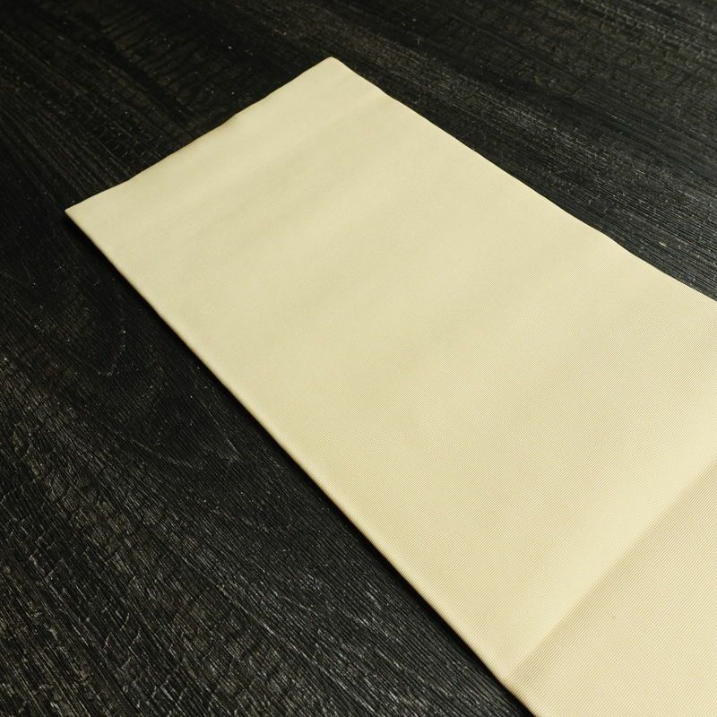名古屋帯 太鼓柄 美品 落款入り 正絹 古典柄 名古屋仕立て なごや帯 リサイクル帯 帯 扇子 クリーム_画像16