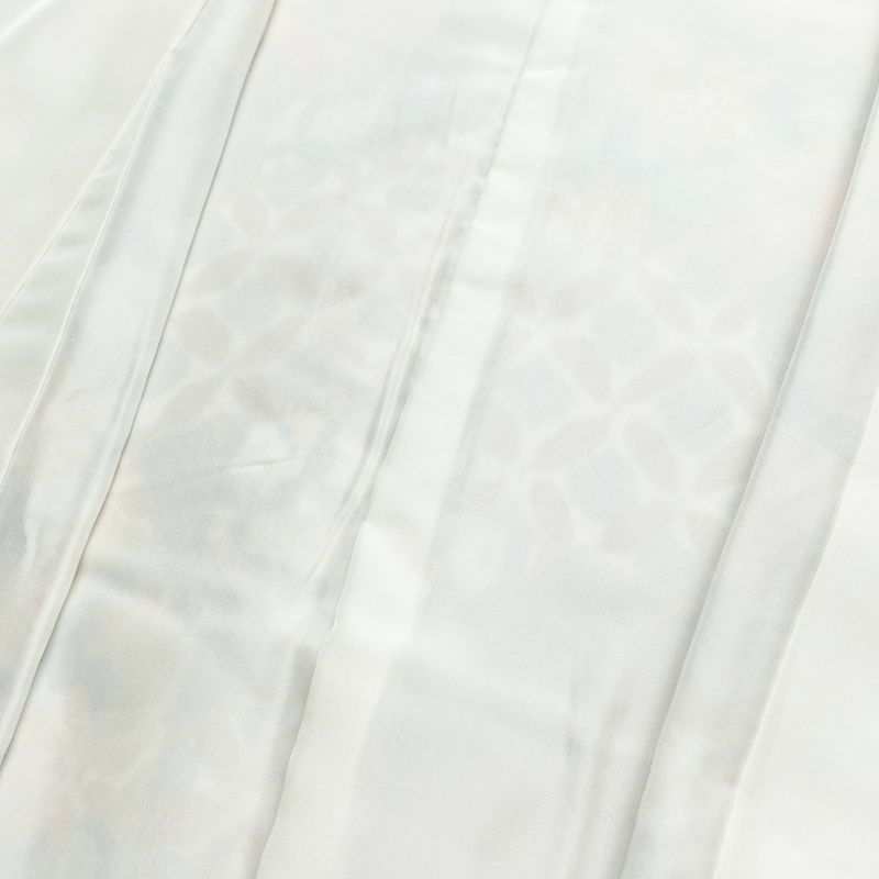 小紋 良品 縮緬 総柄 正絹 幾何学柄・抽象柄 袷仕立て 身丈164.5cm 裄丈67cm リサイクル着物 着物 多色使い_画像17