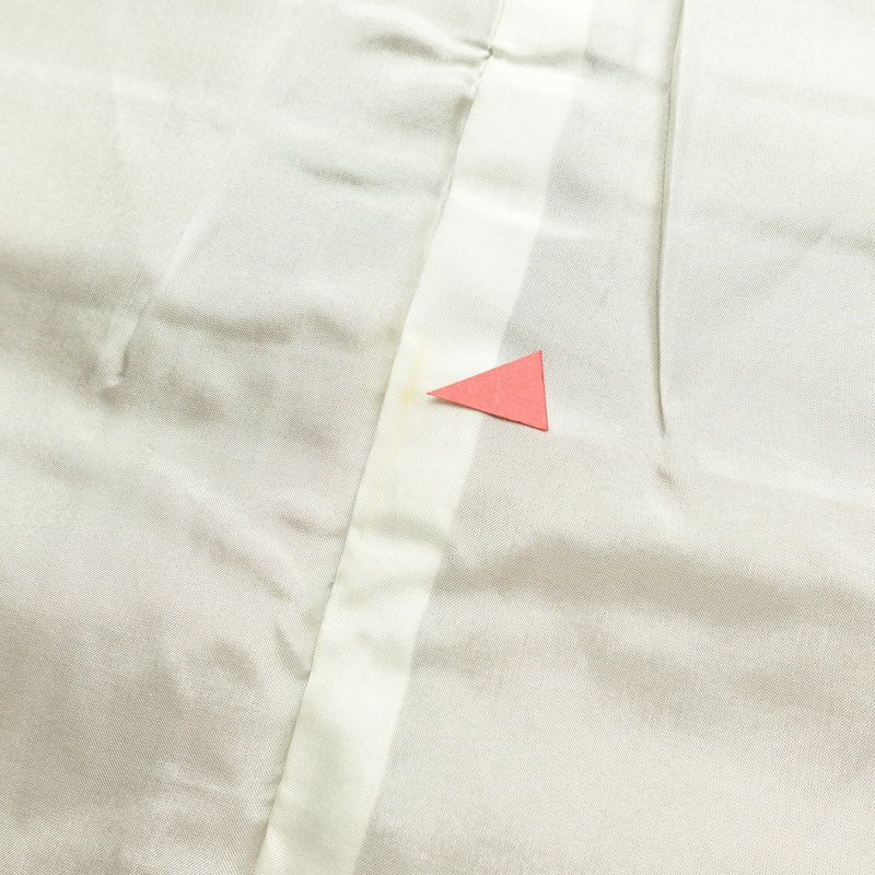 紬 正絹 その他の柄 袷仕立て 身丈153.5cm 裄丈62.5cm リサイクル着物 着物 モダン シンプル 茶_画像21