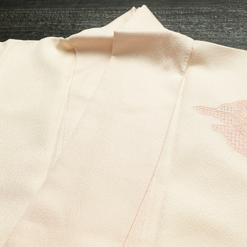 付け下げ 良品 スワトウ刺繍 正絹 花柄 袷仕立て 身丈160cm 裄丈64.5cm リサイクル着物 着物 入学式 卒業式 七五三 お宮参り フォーマル 洒落 ピンク_画像19