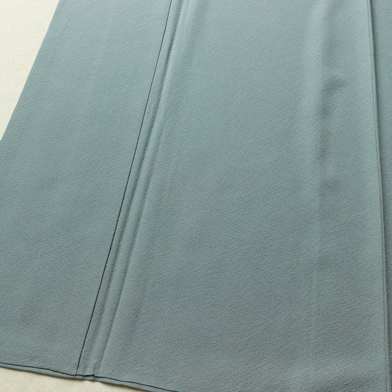 色無地 縮緬 一つ紋付き 丹後ちりめん 正絹 無地 袷仕立て 身丈160.5cm 裄丈63cm リサイクル着物 着物 お茶会 フォーマル 青・紺_画像4