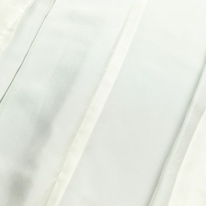 色無地 縮緬 一つ紋付き 丹後ちりめん 正絹 無地 袷仕立て 身丈160.5cm 裄丈63cm リサイクル着物 着物 お茶会 フォーマル 青・紺_画像18