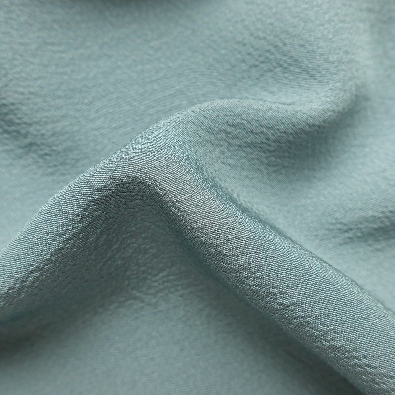 色無地 縮緬 一つ紋付き 丹後ちりめん 正絹 無地 袷仕立て 身丈160.5cm 裄丈63cm リサイクル着物 着物 お茶会 フォーマル 青・紺_画像20