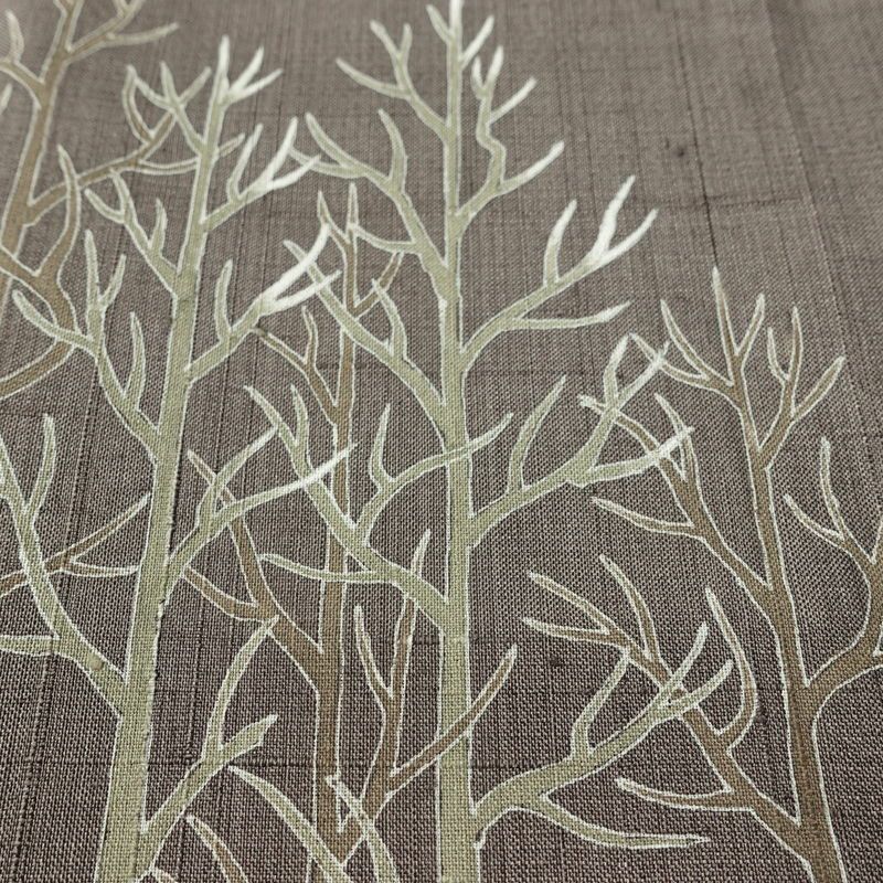 付け下げ 良品 落款入り しつけ糸付き 正絹 風景柄 袷仕立て 身丈155.5cm 裄丈63.5cm リサイクル着物 着物 洒落 紬地 茶_画像8