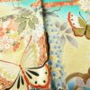 振袖 良品 金駒刺繍 正絹 蝶・昆虫柄 袷仕立て 身丈161cm 裄丈67cm リサイクル着物 着物 箔 金彩 成人式 二十歳の集い パーティー 華やか 緑・うぐいす色_画像11