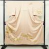 訪問着 美品 しつけ糸付き 正絹 古典柄 袷仕立て 身丈152cm 裄丈63.5cm リサイクル着物 着物 箔 金彩 入学式 卒業式 七五三 お宮参り フォーマル ピンク_画像1