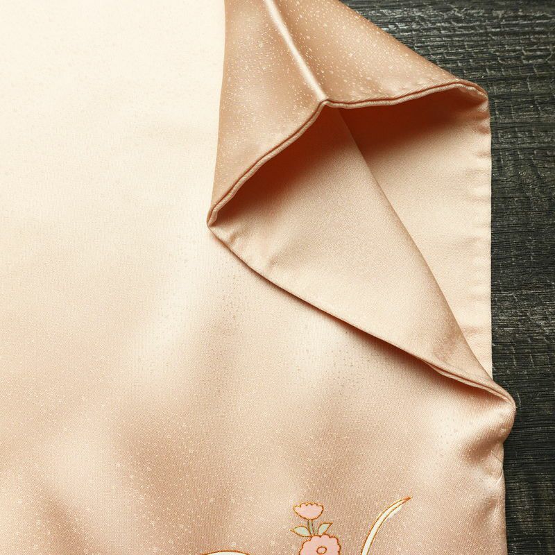 訪問着 美品 しつけ糸付き 正絹 古典柄 袷仕立て 身丈152cm 裄丈63.5cm リサイクル着物 着物 箔 金彩 入学式 卒業式 七五三 お宮参り フォーマル ピンク_画像15