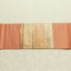 名古屋帯 太鼓柄 良品 正絹 縞柄・線柄 名古屋仕立て なごや帯 リサイクル帯 帯 ピンクオレンジ 橙_画像13