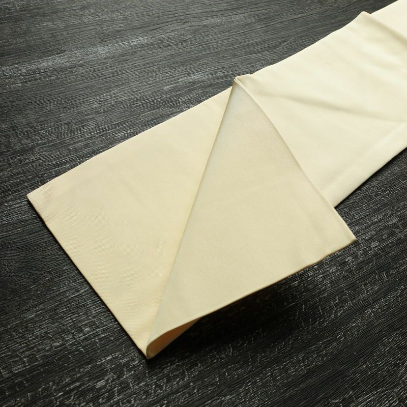 名古屋帯 太鼓柄 美品 正絹 人物・動物柄 名古屋仕立て なごや帯 リサイクル帯 帯 シンプル クリーム_画像16