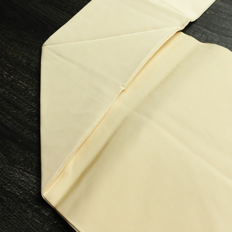 名古屋帯 太鼓柄 美品 正絹 人物・動物柄 名古屋仕立て なごや帯 リサイクル帯 帯 シンプル クリーム_画像19