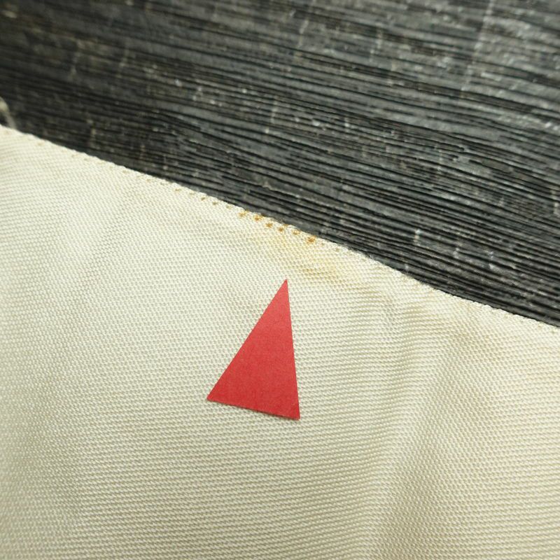 名古屋帯 六通柄 正絹 幾何学柄・抽象柄 松葉仕立て なごや帯 リサイクル帯 帯 モダン 多色使い_画像20