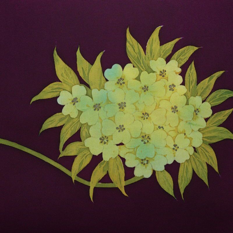 名古屋帯 太鼓柄 正絹 花柄 名古屋仕立て なごや帯 リサイクル帯 帯 シンプル 紫・藤色_画像2