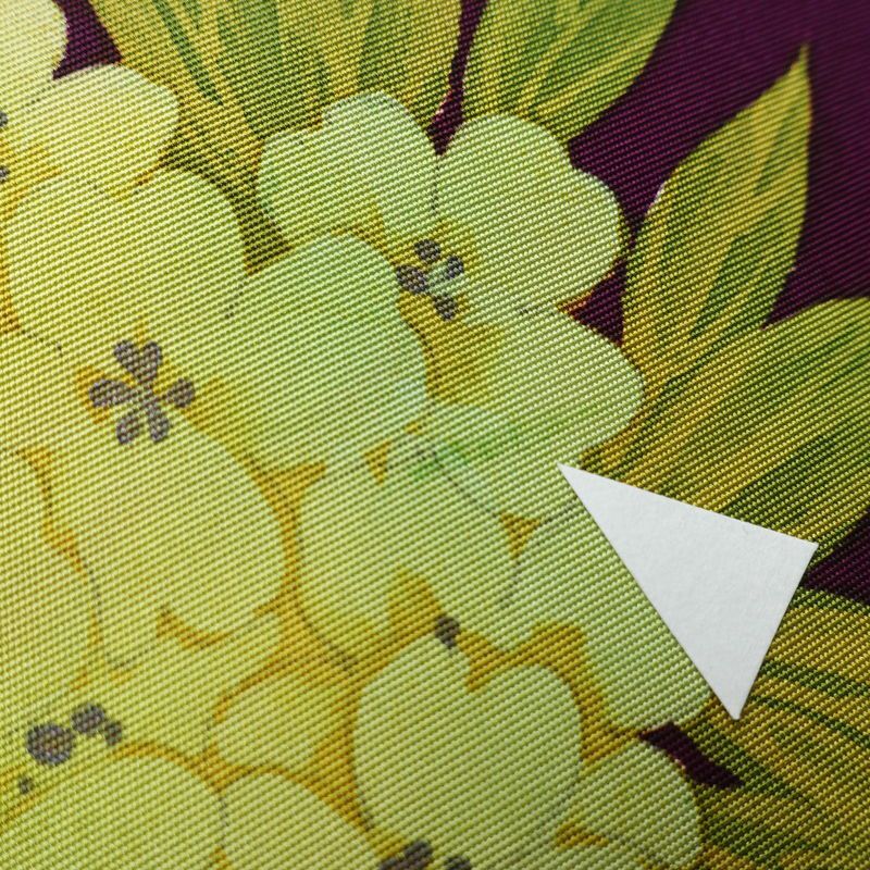 名古屋帯 太鼓柄 正絹 花柄 名古屋仕立て なごや帯 リサイクル帯 帯 シンプル 紫・藤色_画像4