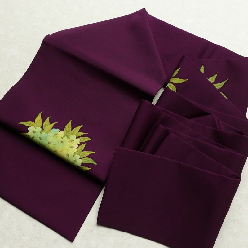 名古屋帯 太鼓柄 正絹 花柄 名古屋仕立て なごや帯 リサイクル帯 帯 シンプル 紫・藤色_画像17
